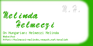 melinda helmeczi business card